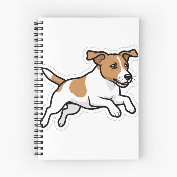 Item preview, Jack Russell Terrier Mid-Leap Flying Ears Active Dog Sticker designed and sold by NeonNerd Studio.