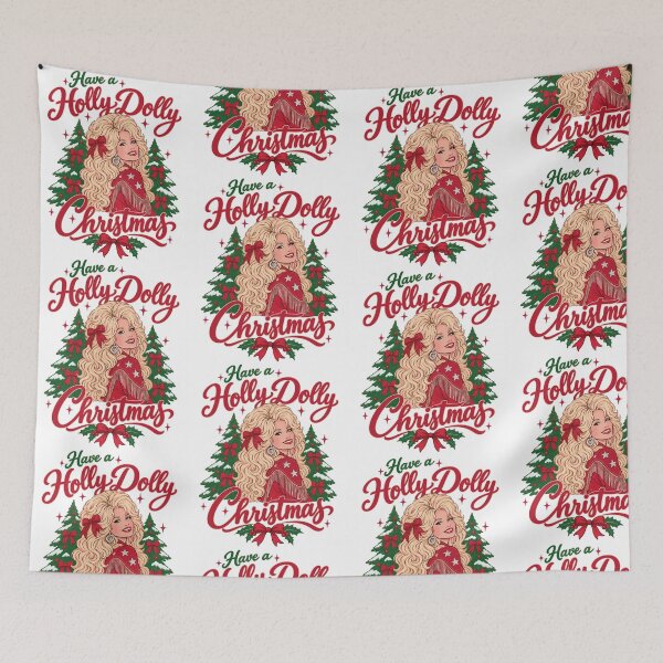 Item preview, Have a Holly Dolly Christmas Dolly Holiday designed and sold by Mind-Drift.
