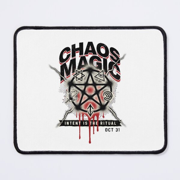 Item preview, Chaos Magic T-Shirt | Intent Is Real Occult Symbol Halloween Graphic Tee v4 designed and sold by DarylWelsh2024.