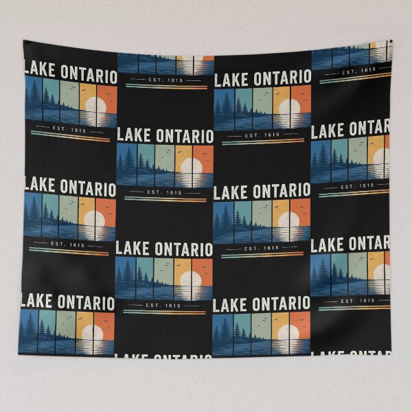 Item preview, Lake Ontario Est. 1615 Vintage Sunset designed and sold by ostenlee.