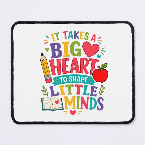 Item preview, it takes a big heart to shape little minds  designed and sold by OCD_JESSICA.
