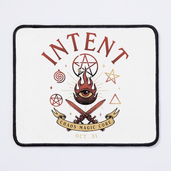 Item preview, Chaos Magic T-Shirt | Intent Is Real Occult Symbol Halloween Graphic Tee v5 designed and sold by DarylWelsh2024.