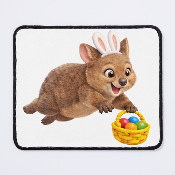 Item preview, Bare-Nosed Wombat Easter Bunny designed and sold by Sillytoe.