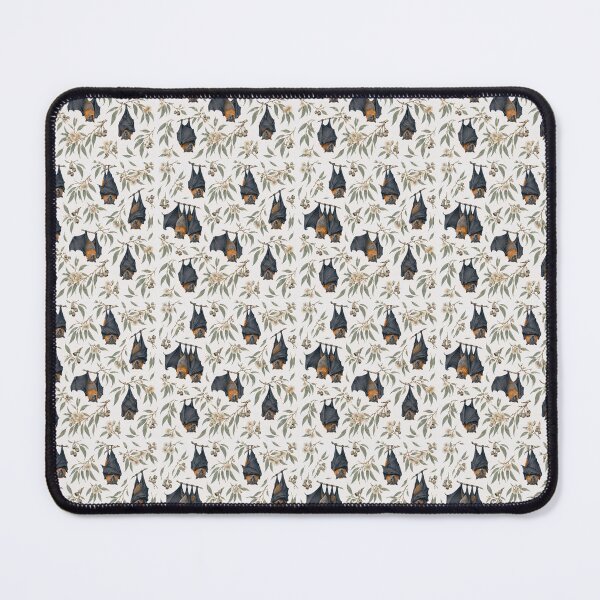 Item preview, Fruit bat pattern with flowering eucalyptus branches designed and sold by JVFotoArt.