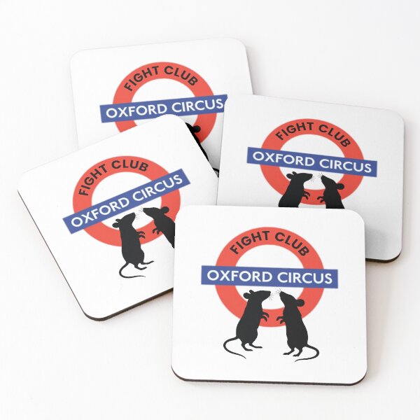 Item preview, Oxford Circus Fighting Mice London Underground Boxing Fight Club designed and sold by seekingclarity.