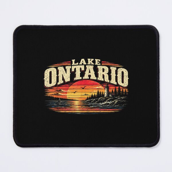 Item preview, Lake Ontario Vintage Sunset Landscape designed and sold by ostenlee.