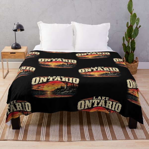 Item preview, Lake Ontario Vintage Sunset Landscape designed and sold by ostenlee.