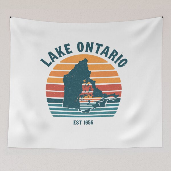 Item preview, Lake Ontario EST 1656 Retro Stripe for Men Women designed and sold by ELK20.