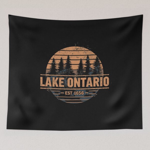 Item preview, Lake Ontario EST 1656 Retro Stripe for Men Women designed and sold by ELK20.