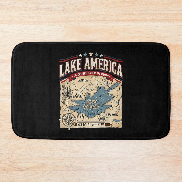 Item preview, Lake America The Greatest Lake In The Nation Vintage Map designed and sold by ostenlee.