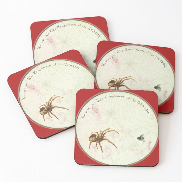 Item preview, Weird Victorian Christmas - Spider web seasons greetings  designed and sold by forgottenbeauty.