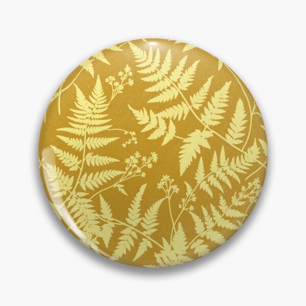Item preview, Mustard Yellow Fern Botanical Pattern designed and sold by trajeado14.