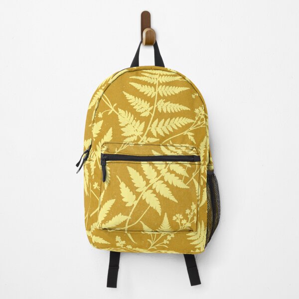 Item preview, Mustard Yellow Fern Botanical Pattern designed and sold by trajeado14.