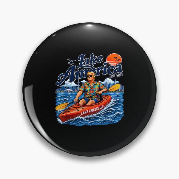 Item preview, Lake America Est. 2026 Trump Kayaking Great Lakes Boating Humor designed and sold by Glow-Paw-Studio.