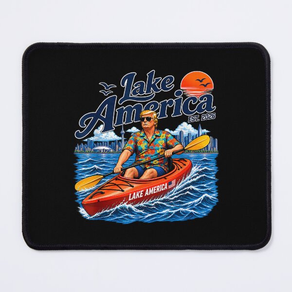 Item preview, Lake America Est. 2026 Trump Kayaking Great Lakes Boating Humor designed and sold by Glow-Paw-Studio.