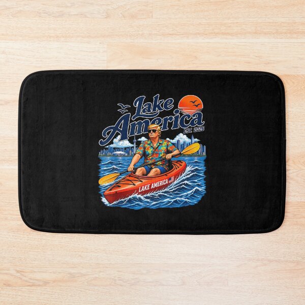 Item preview, Lake America Est. 2026 Trump Kayaking Great Lakes Boating Humor designed and sold by Glow-Paw-Studio.