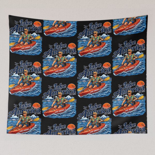 Item preview, Lake America Est. 2026 Trump Kayaking Great Lakes Boating Humor designed and sold by Glow-Paw-Studio.