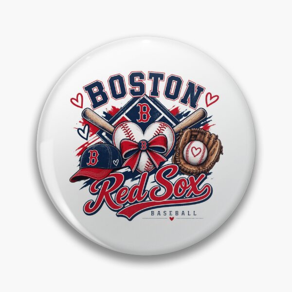 Item preview, Boston Baseball Love Heart Sports Fan designed and sold by hleichMehlani.