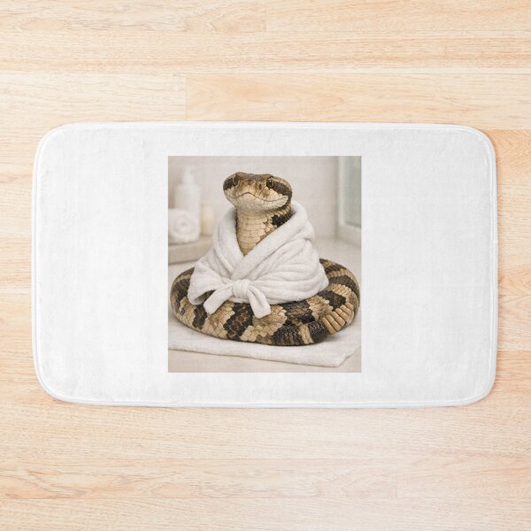 Item preview, Timber Rattlesnake Wearing a Bathrobe designed and sold by Sillytoe.