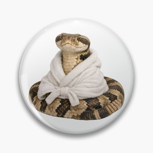 Item preview, Cozy Timber Rattlesnake in a Bathrobe designed and sold by Sillytoe.