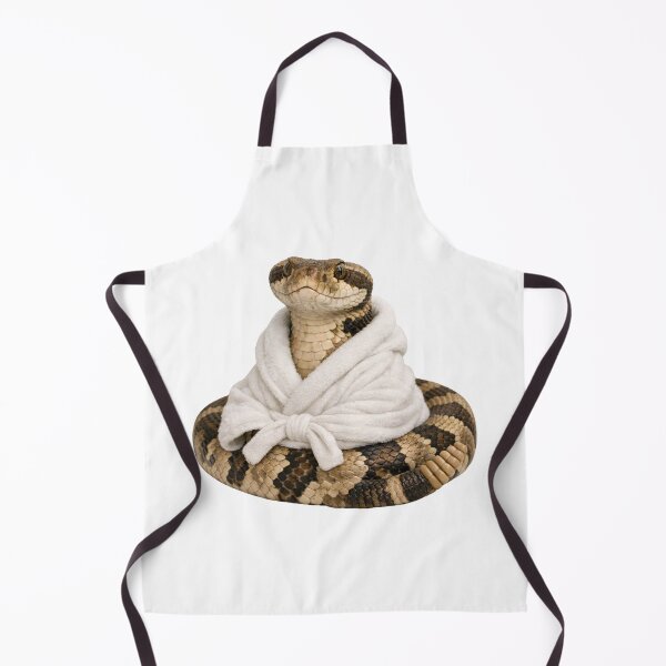 Item preview, Cozy Timber Rattlesnake in a Bathrobe designed and sold by Sillytoe.