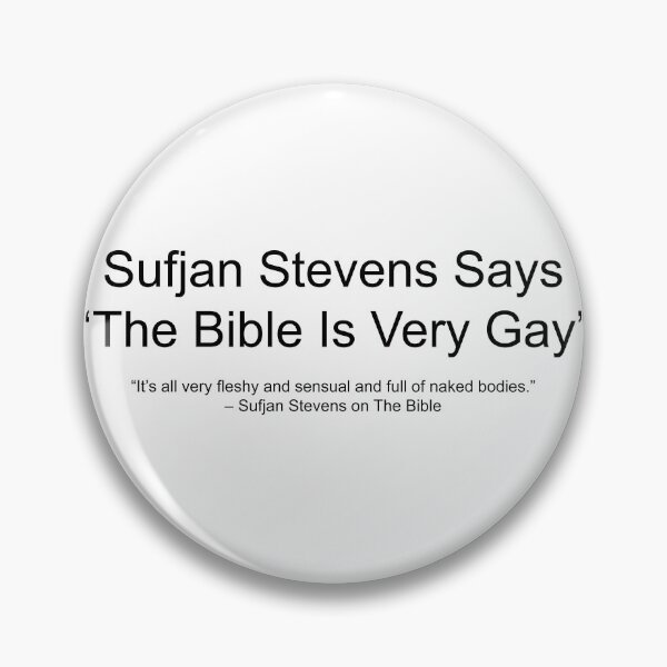 Item preview, Sufjan Stevens Gay Bible Quote designed and sold by EVGLST.