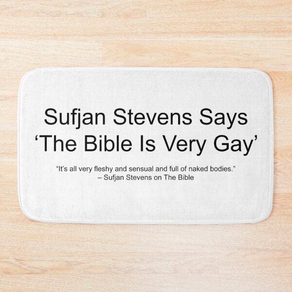 Item preview, Sufjan Stevens Gay Bible Quote designed and sold by EVGLST.