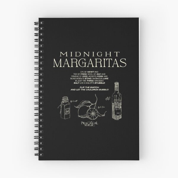 Item preview, Midnight Margaritas Practical Magic Recipe Ingredients Graphic designed and sold by Glow-Paw-Studio.