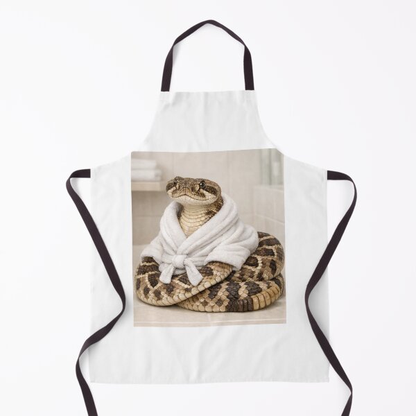 Item preview, Western Diamondback Rattlesnake Wearing a Bathrobe designed and sold by Sillytoe.