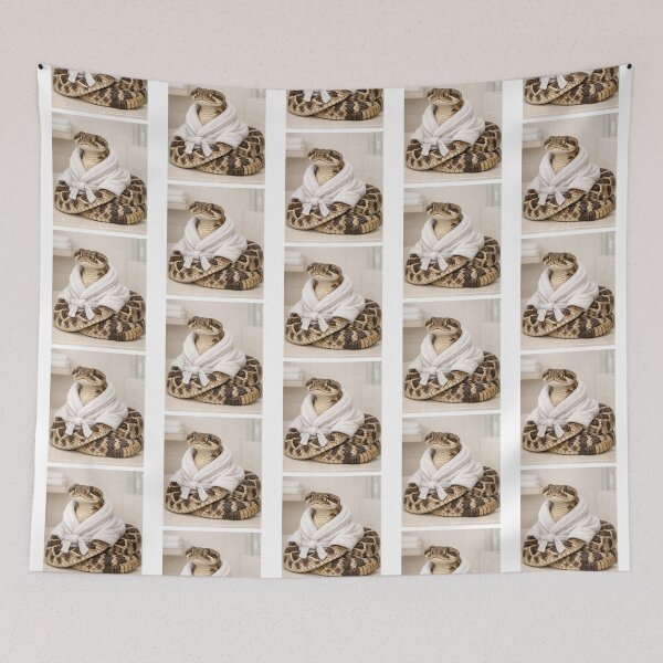 Item preview, Western Diamondback Rattlesnake Wearing a Bathrobe designed and sold by Sillytoe.
