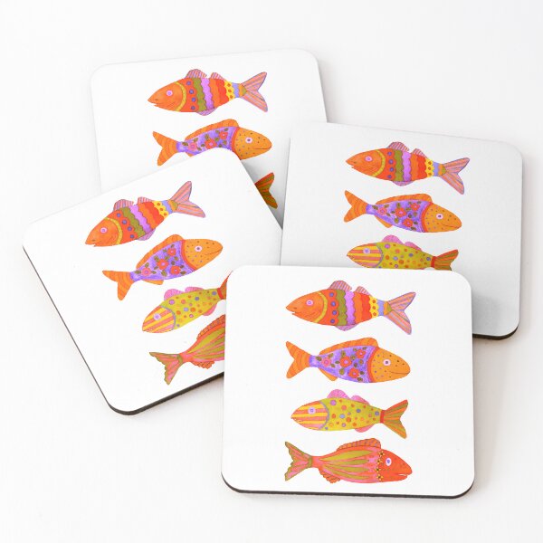 Item preview, Nautical Red Fish Watercolor Design designed and sold by AlinaArt&Design.