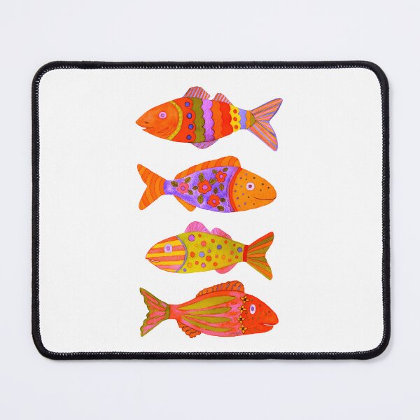 Item preview, Nautical Red Fish Watercolor Design designed and sold by AlinaArt&Design.