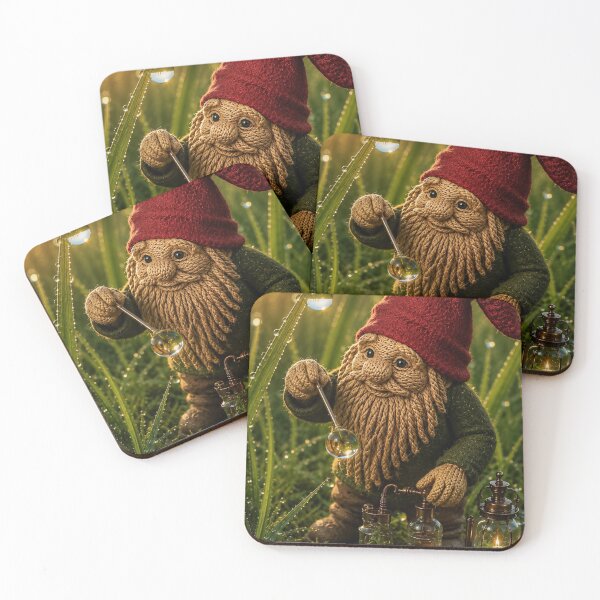 Item preview, Gnome Collecting Morning Dew designed and sold by JUTElCONIC.