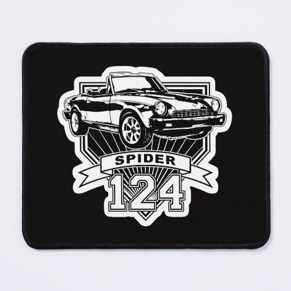 Item preview, Vintage Spider 124 Convertible Car Emblem Retro Art designed and sold by CoconutBoys.