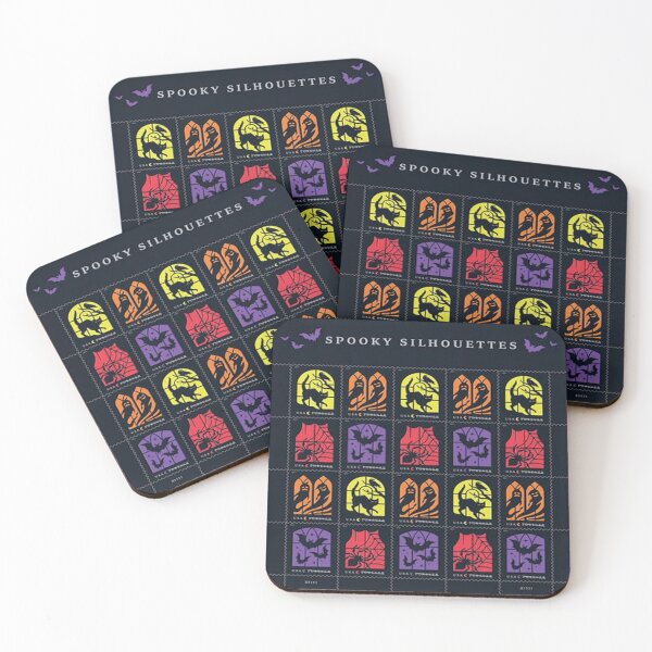 Artikelvorschau, USPS Gruselige Silhouetten Halloween-Briefmarken entworfen und verkauft von Aqualung1971.