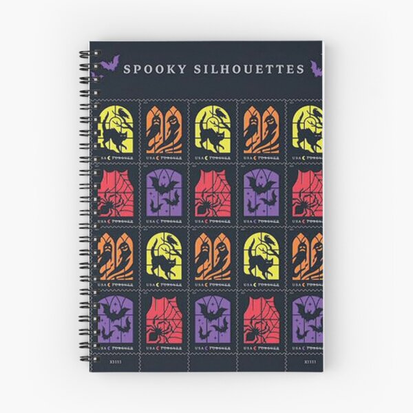 Aperçu de l'œuvre Timbres-poste d'Halloween USPS à l'effigie de silhouettes effrayantes créée et vendue par Aqualung1971.