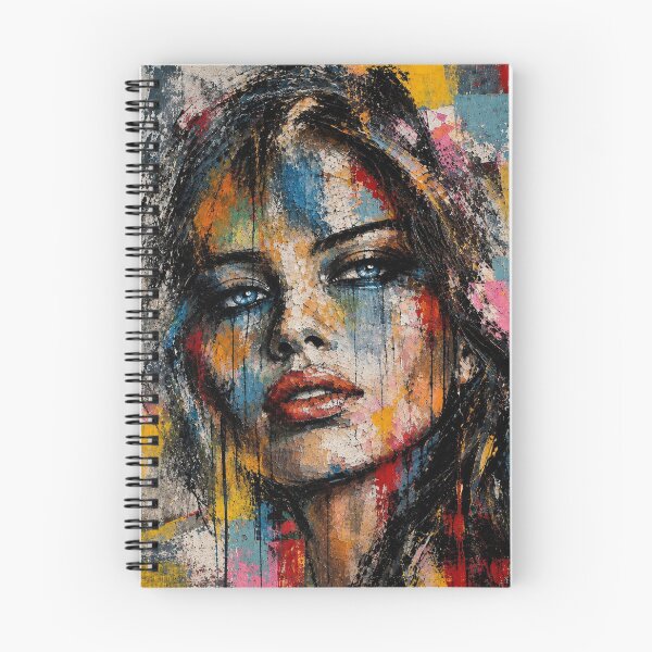 Item preview, Abstract Colorful Woman Portrait | Vibrant Expressionist Face Art | Modern Paint Splatter designed and sold by Vibrant Magical Shop.