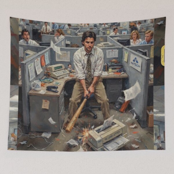 Item preview, Office Space Fine Art Tribute designed and sold by Art's Diner.
