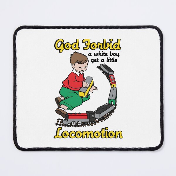 Item preview, God Forbid a White Lion Get a Little Locomotion Funny Rock Music Pun designed and sold by Mind-Drift.