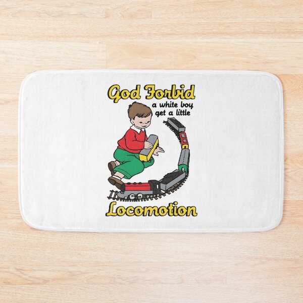 Item preview, God Forbid a White Lion Get a Little Locomotion Funny Rock Music Pun designed and sold by Mind-Drift.