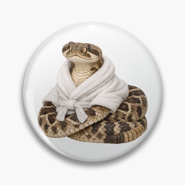 Item preview, Cozy Western Diamondback Rattlesnake in a Bathrobe designed and sold by Sillytoe.