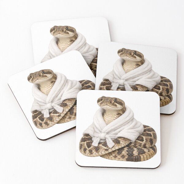 Item preview, Cozy Western Diamondback Rattlesnake in a Bathrobe designed and sold by Sillytoe.