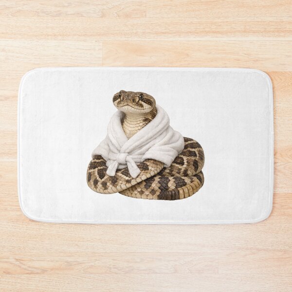 Item preview, Cozy Western Diamondback Rattlesnake in a Bathrobe designed and sold by Sillytoe.