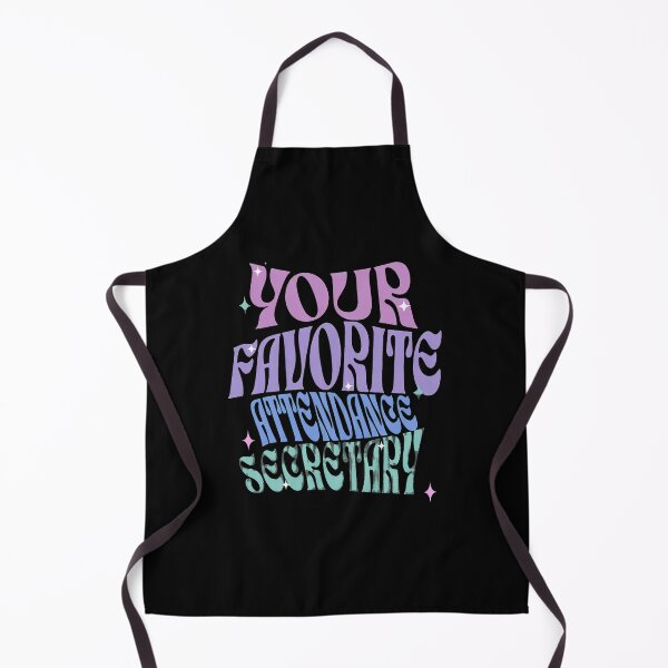 Item preview, Your Favorite Attendance Secretary Retro Wavy Text Design designed and sold by ebberslos.