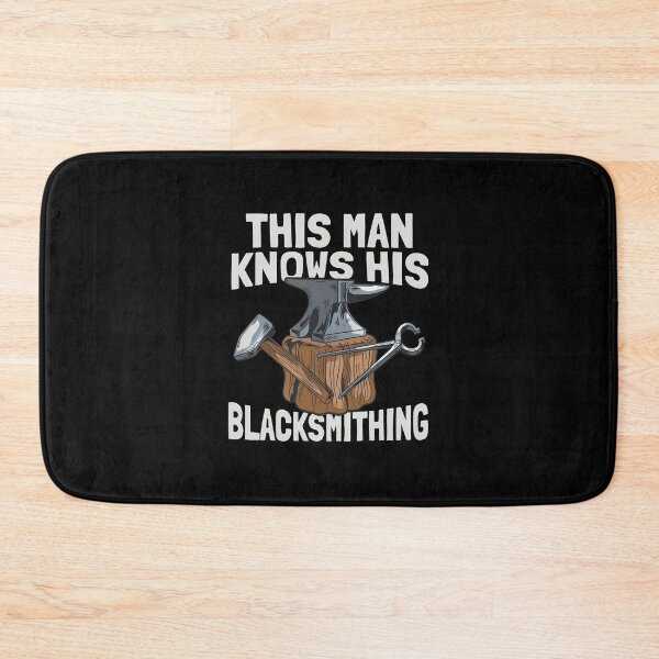 Item preview, This Man Knows Blacksmithing Anvil Hammer Tongs Art designed and sold by caevelynlm7.