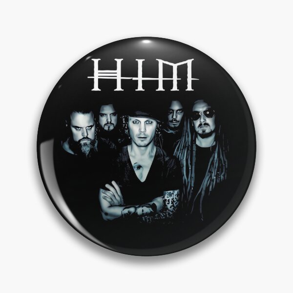Item preview, HIM Band Gothic Rose Pentagram designed and sold by Achraf-Termane.