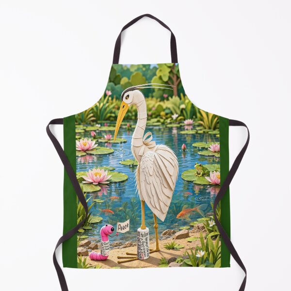 Item preview, War and Peace a Truce,The Heron and a Worm. designed and sold by Jonsmartdesigns.