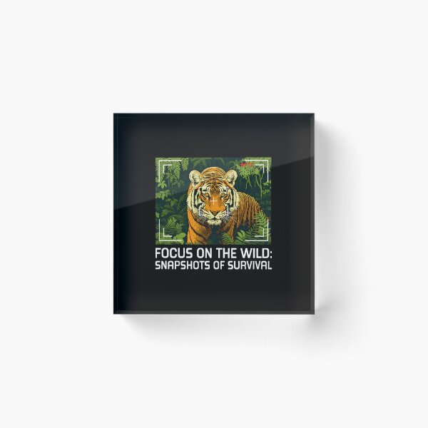 Item preview, Tiger Jungle Focus Survival Photography Art designed and sold by agnes5h.