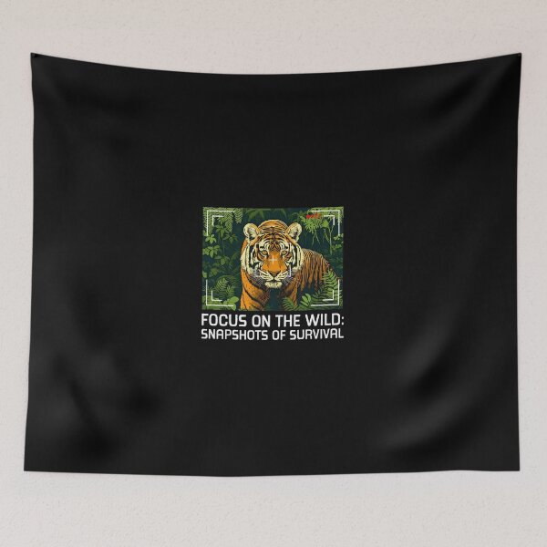 Item preview, Tiger Jungle Focus Survival Photography Art designed and sold by agnes5h.