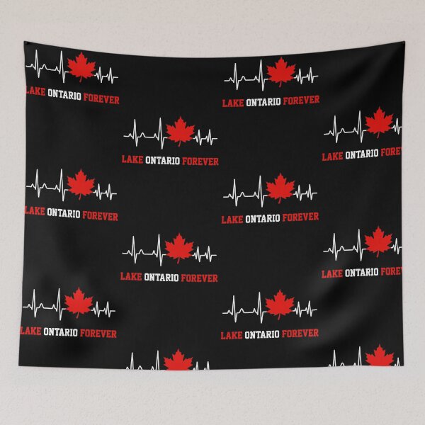 Item preview, Lake Ontario Forever Canadian Maple Leaf Heartbeat designed and sold by ostenlee.